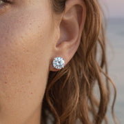 עגילי מרטיני יהלום 1 קראט - קליפורניה